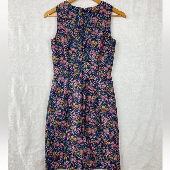 J Crew Floral Jacquard Sheath Career Dress - Picture 8 of 16